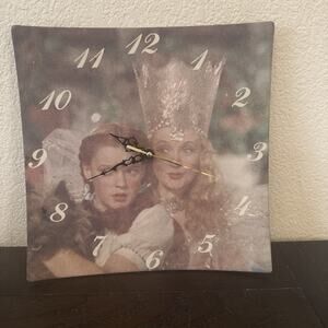Wizard of Oz Square Clock Dorothy And Glinda 11x11